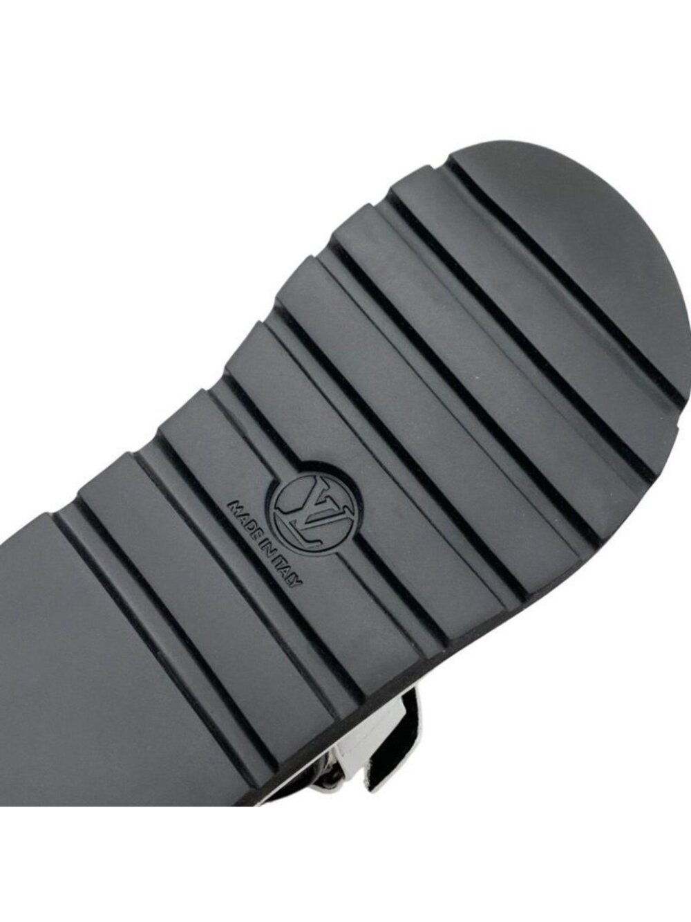 ★SOLD★ Louis Vuitton Pool Pillow Line Sandals Shoes Leather White Black - Picture 8 of 10